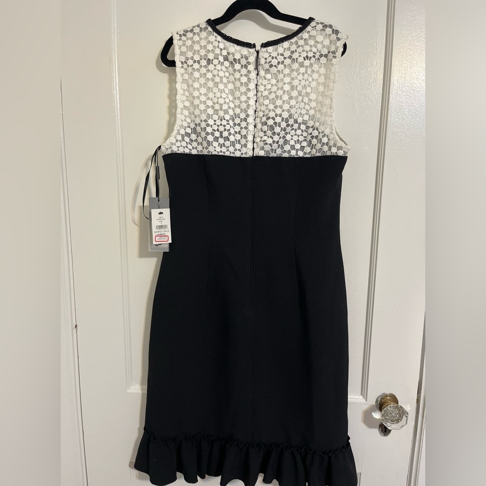 Karl Lagerfeld Black and White Midi Dress - Picture 2 of 9